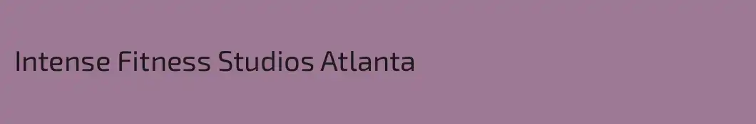 Intense Fitness Studios Atlanta